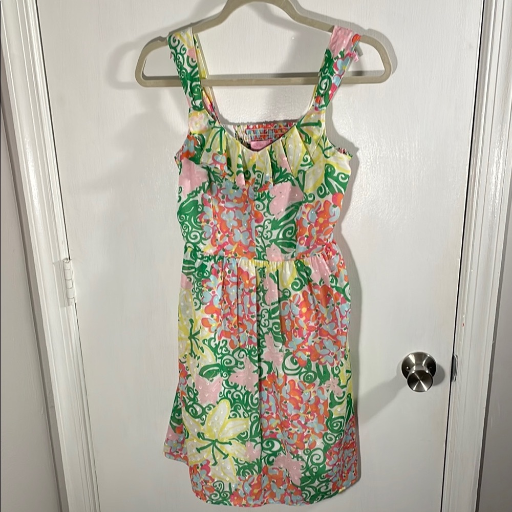 Lilly Pulitzer Green and Pink Sundress